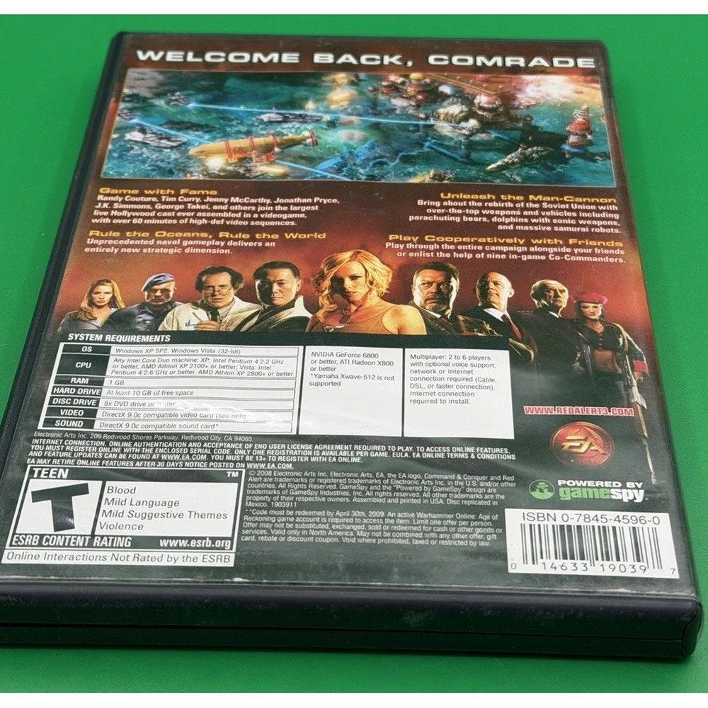 Command & Conquer: Red Alert 3 PC game Good Condition